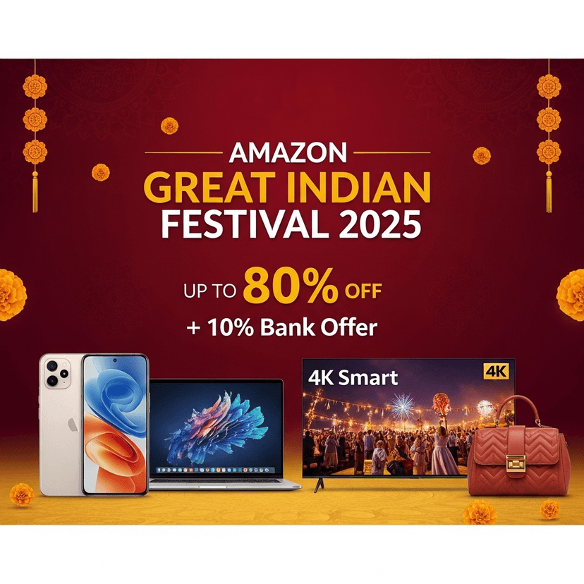 Amazon Great Indian Festival 2025 – Top 25 Must-Have Deals