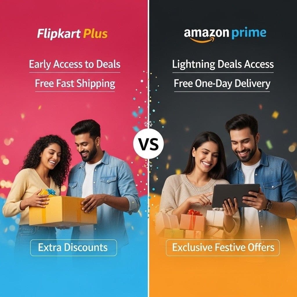 Flipkart Plus vs Amazon Prime: Which Membership is Better for Festive Sales 2025?